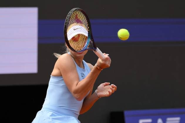 Anastasia Potapova (RUS) during the 2th round against Aryna Sabalenzka (RUS) of the WTA, Tennis Damen Master 1000 Internazionali BNL d Italia tournament at Foro Italico on May 09, 2025 Fabrizio Corradetti LiveMedia  Copyright: xFabrizioxCorradetti IPAxSportx xipa-agency.netx xx IPA_57446837 IPA_Agency_IPA57446837