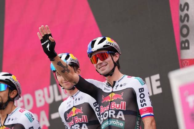 Sport Bilder des Tages Radsport, Giro d Italia, 1. Etappe ogliÄ PrimoÅ¾ of Red Bull - Bora - Hansgrohe during the stage 1 of the Giro d™Italia from Durazzo (Durres) to Tirana (Tirane), Albania- Friday, May 9, 2025. - cycling  Copyright: xGianmattiaxD Alberto LaPressex