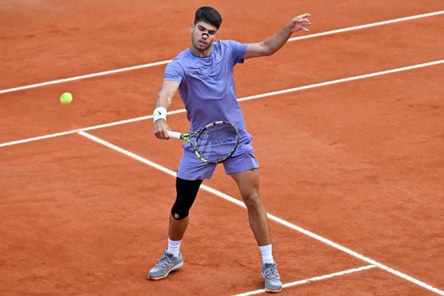 Internazionali BNL d Italia Carlos Alcaraz during the Internazionali BNL d Italia 2025 at Foro Italico, Italy, May 09th, 2025 Imago-Images Emmefoto Copyright: xImago-Images Emmefotox