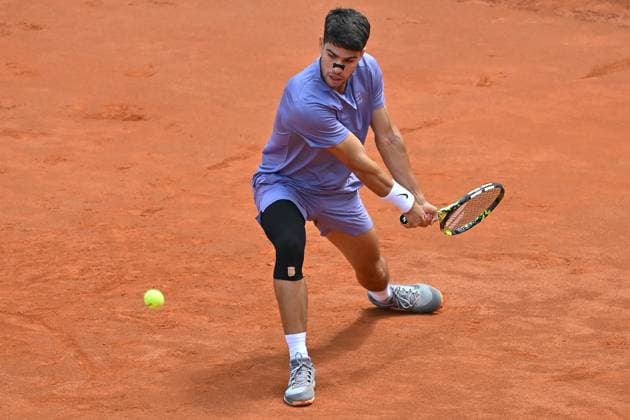 Internazionali BNL d Italia Carlos Alcaraz during the Internazionali BNL d Italia 2025 at Foro Italico, Italy, May 09th, 2025 Imago-Images Emmefoto Copyright: xImago-Images Emmefotox