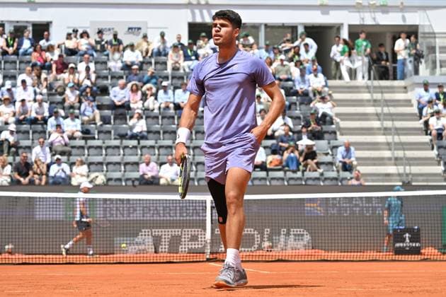 Internazionali BNL d Italia Carlos Alcaraz during the Internazionali BNL d Italia 2025 at Foro Italico, Italy, May 09th, 2025 Imago-Images Emmefoto Copyright: xImago-Images Emmefotox