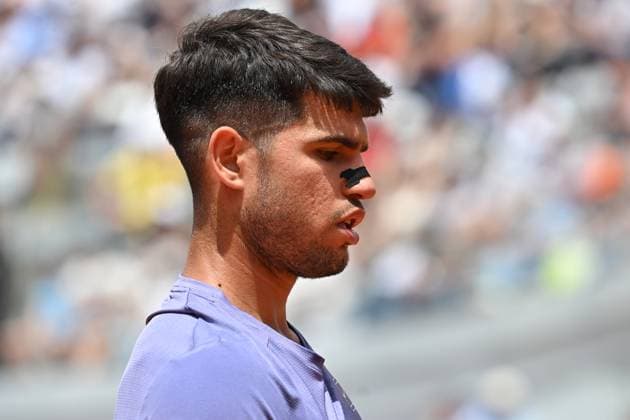 Internazionali BNL d Italia Carlos Alcaraz during the Internazionali BNL d Italia 2025 at Foro Italico, Italy, May 09th, 2025 Imago-Images Emmefoto Copyright: xImago-Images Emmefotox