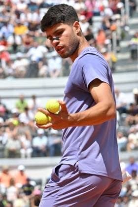 Internazionali BNL d Italia Carlos Alcaraz during the Internazionali BNL d Italia 2025 at Foro Italico, Italy, May 09th, 2025 Imago-Images Emmefoto Copyright: xImago-Images Emmefotox