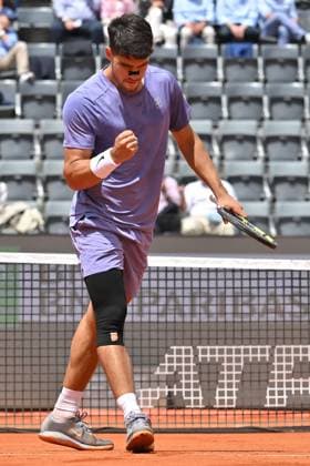 Internazionali BNL d Italia Carlos Alcaraz during the Internazionali BNL d Italia 2025 at Foro Italico, Italy, May 09th, 2025 Imago-Images Emmefoto Copyright: xImago-Images Emmefotox