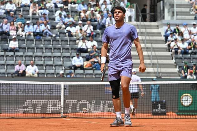 Internazionali BNL d Italia Carlos Alcaraz during the Internazionali BNL d Italia 2025 at Foro Italico, Italy, May 09th, 2025 Imago-Images Emmefoto Copyright: xImago-Images Emmefotox