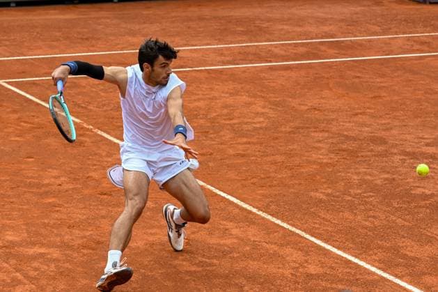 Lorenzo Musetti during of the Internazionali BNL D Italia 2025 at Foro Italico on May 9, 2025 in Rome, Italy  Copyright: xAndreaxRosito IPAxSportx xipa-agency.netx xx IPA_57450616 IPA_Agency_IPA57450616
