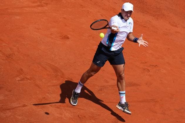 Dusan Lajovic (SRB) during the 2th round against Carlos Alcaraz (ESP) of the ATP, Tennis Herren Master 1000 Internazionali BNL d™Italia tournament at Foro Italico on May 09, 2025 (Alfredo Falcone LaPresse)  Copyright: xAlfredoxFalcone LaPressex