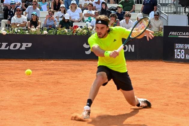 Stefanos Tsitsipas during of the Internazionali BNL D Italia 2025 at Foro Italico on May 9, 2025 in Rome, Italy  Copyright: xAndreaxRosito IPAxSportx xipa-agency.netx xx IPA_57451825 IPA_Agency_IPA57451825