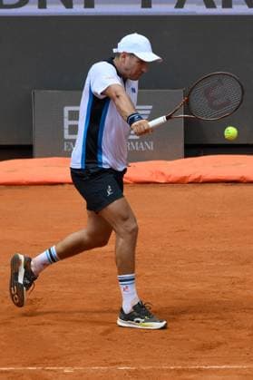TENNIS - Internazionali di Tennis - Internazionali BNL d Italia Dusan Lajovic (SRB) during the second round against Carlos Alcaraz (ESP) of the ATP, Tennis Herren Master 1000 Internazionali BNL d Italia tournament at Foro Italico on May 09, 2025 Fabrizio Corradetti LiveMedia Rome Italy  Copyright: xIPAxSport ABACAx