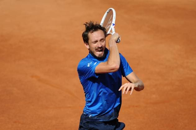 Foto IPP Cavaliere Emiliano. Roma 09 05 2025. Tennis Internazionali d Italia 2025. Nella foto: Daniil Medvedev. Italy Photo Press - World Copyright italy ITALY  Copyright: xR4924_italyphotopressx