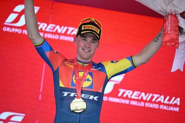 09-05-2025 Giro D italia; Tappa 01 Durres - Tirana; 2025, Lidl - Trek; Pedersen, Mads; Tirana; 