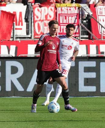 09 05 2025 Soccer Season 2024 2025 2 Soccer Bundesliga 33 Matchday 1 FC Nürnberg FCN Club 1 FC Köln Sportfoto Zink DaMa xdaxmax DFL regulations prohibit any use of photographs as image sequences and or quasi video only for editorial use Caspar Jander 20, 1 FC Nürnberg FCN