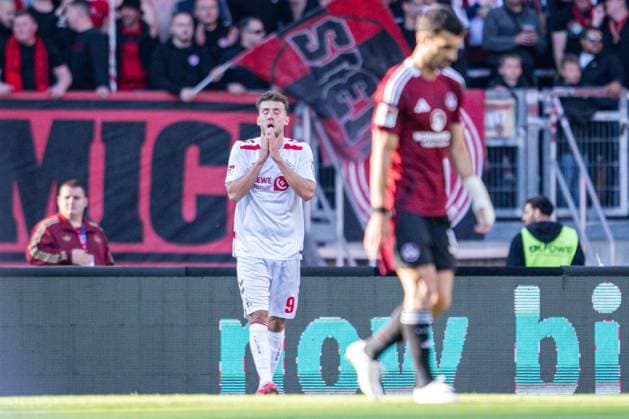 09 05 2025, Football, 2 Bundesliga, 33 Matchday Season 2024 2025, 1 FC Nürnberg 1 FC Köln, Luca Waldschmidt 1 FC Köln xRHR PHOTO TKx Copyright: RHR-FOTOx RHR-FOTO TK