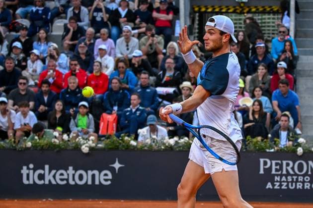 Jack Draper during of the Internazionali BNL D Italia 2025 at Foro Italico on May 9, 2025 in Rome, Italy  Copyright: xAndreaxRosito IPAxSportx xipa-agency.netx xx IPA_57459048 IPA_Agency_IPA57459048