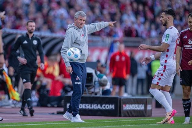 09 05 2025, Soccer, 2 Bundesliga, 33 Matchday Season 2024 2025, 1 FC Nürnberg 1 FC Köln, Coach Friedhelm Funkel 1 FC Köln xRHR PHOTO TKx Copyright: RHR-FOTOx RHR-FOTO TK