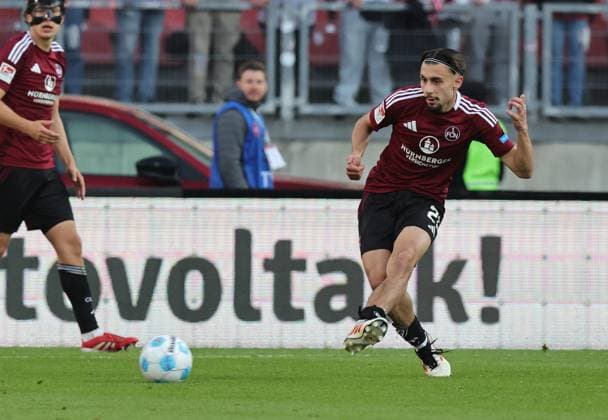 09 05 2025 Soccer Season 2024 2025 2 Soccer Bundesliga 33 Matchday 1 FC Nürnberg FCN Club 1 FC Köln Sportfoto Zink DaMa xdaxmax DFL regulations prohibit any use of photographs as image sequences and or quasi video only for editorial use Berkay Yilmaz 21, 1 FC Nürnberg FCN