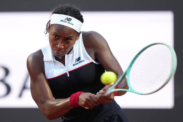 Coco Gauff (USA) during the 3th round against Victoria Mboko (CAN) of the WTA, Tennis Damen Master 1000 Internazionali BNL d™Italia tournament at Foro Italico on May 09, 2025 (Alfredo Falcone LaPresse)  Copyright: xAlfredoxFalcone LaPressex