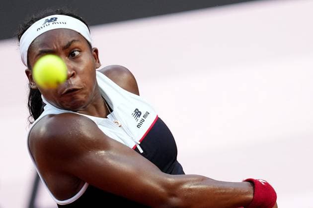 Coco Gauff (USA) during the 3th round against Victoria Mboko (CAN) of the WTA, Tennis Damen Master 1000 Internazionali BNL d™Italia tournament at Foro Italico on May 09, 2025 (Alfredo Falcone LaPresse)  Copyright: xAlfredoxFalcone LaPressex