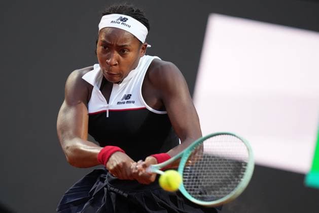 Coco Gauff (USA) during the 3th round against Victoria Mboko (CAN) of the WTA, Tennis Damen Master 1000 Internazionali BNL d™Italia tournament at Foro Italico on May 09, 2025 (Alfredo Falcone LaPresse)  Copyright: xAlfredoxFalcone LaPressex