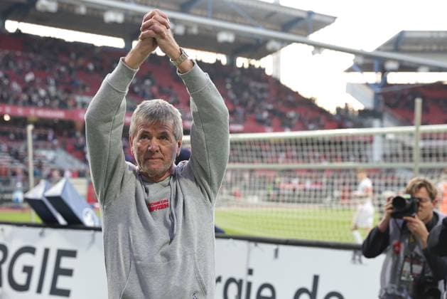 Friedhelm Funkel, Cologne, after the second round match of the 2024 2025 season between 1 FC Nuremberg and 1 FC Cologne 1 2 in Nuremberg 09 05 2025