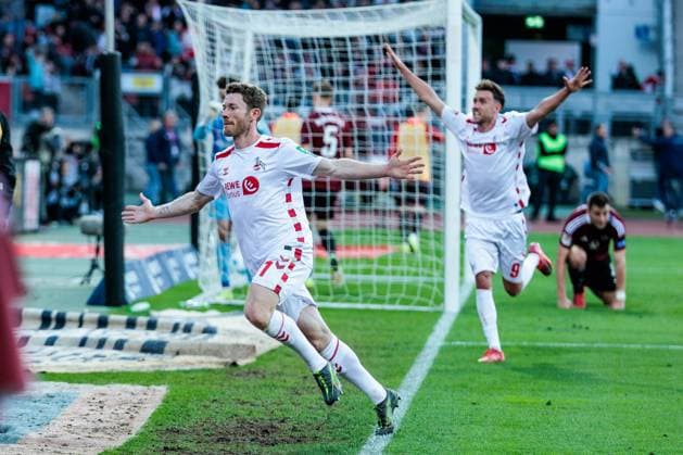 2 Soccer Bundesliga 1 FC Nuremberg 1 FC Cologne 09 05 2025 Cheers for 1 2 by Florian Kainz 1 FC Cologne, 11 2 Soccer Bundesliga, 1 FC Nuremberg 1 FC Cologne, Nuremberg, Max Morlock Stadium on 09 05 2025 DFL REGULATIONS PROHIBIT ANY USE OF PHOTOGRAPHS AS IMAGE SEQUENCES AND OR QUASI VIDEO Copyright: xBEAUTIFULxSPORTS Wunderlx