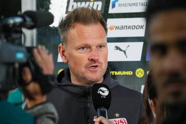 Dortmund, Germany 09 May 2025 3 Liga 2024 2025 Borussia Dortmund II vs VfB Stuttgart II In the picture Markus Fiedler VfL Stuttgart II DFB regulations prohibit any use of photographs as image sequences and or quasi video Stadion Rote Erde Nordrhein Westfalen Copyright: xFotostandx xFantinix