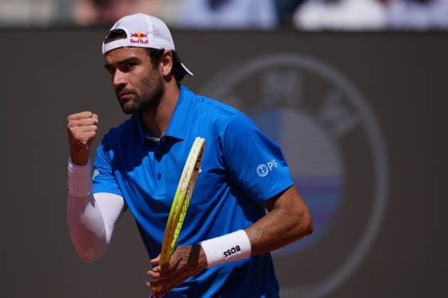 Matteo Berrettini (ITA) during the 2th round against Jacob Fearnley (GBR) of the ATP, Tennis Herren Master 1000 Internazionali BNL d™Italia tournament at Foro Italico on May 10, 2025 (Alfredo Falcone LaPresse)  Copyright: xAlfredoxFalcone LaPressex