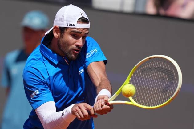 Matteo Berrettini (ITA) during the 2th round against Jacob Fearnley (GBR) of the ATP, Tennis Herren Master 1000 Internazionali BNL d™Italia tournament at Foro Italico on May 10, 2025 (Alfredo Falcone LaPresse)  Copyright: xAlfredoxFalcone LaPressex