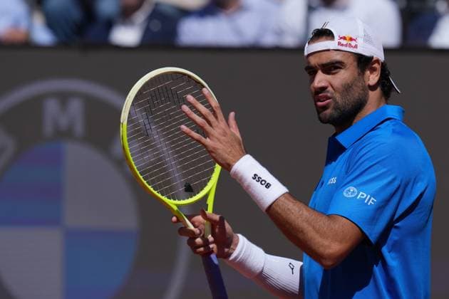 Matteo Berrettini (ITA) during the 2th round against Jacob Fearnley (GBR) of the ATP, Tennis Herren Master 1000 Internazionali BNL d™Italia tournament at Foro Italico on May 10, 2025 (Alfredo Falcone LaPresse)  Copyright: xAlfredoxFalcone LaPressex