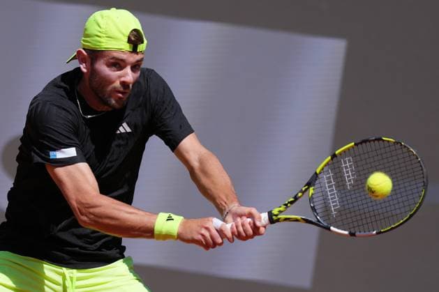 Jacob Fearnley (GBR)during the 2th round against Matteo Berrettini (ITA) of the ATP, Tennis Herren Master 1000 Internazionali BNL d™Italia tournament at Foro Italico on May 10, 2025 (Alfredo Falcone LaPresse)  Copyright: xAlfredoxFalcone LaPressex