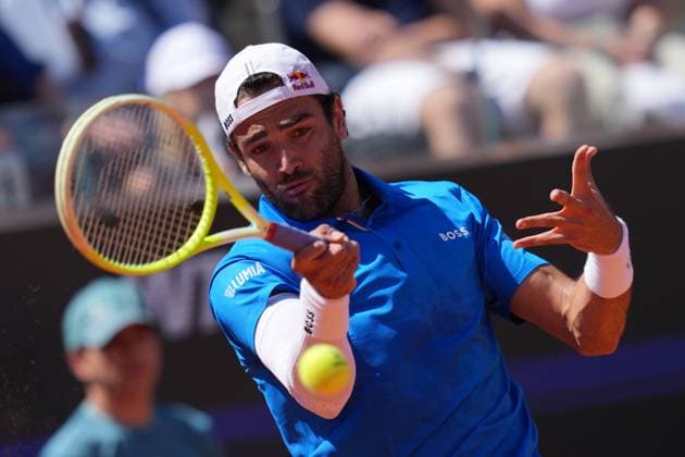 Matteo Berrettini (ITA) during the 2th round against Jacob Fearnley (GBR) of the ATP, Tennis Herren Master 1000 Internazionali BNL d™Italia tournament at Foro Italico on May 10, 2025 (Alfredo Falcone LaPresse)  Copyright: xAlfredoxFalcone LaPressex