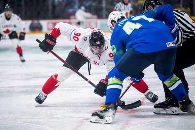 Ice hockey, World Championship, Slovenia - Canada