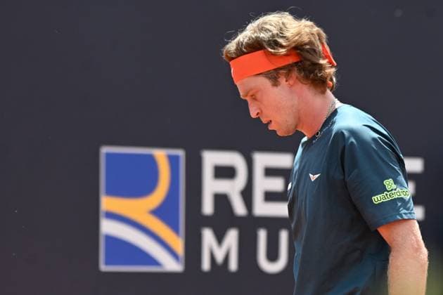 Andrey Rublev during of the Internazionali BNL D Italia 2025 at Foro Italico on May 10, 2025 in Rome, Italy  Copyright: xAndreaxRosito IPAxSportx xipa-agency.netx xx IPA_57484353 IPA_Agency_IPA57484353