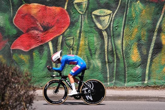 Moniquet Sylvain of Cofidis, blue jersey, during the stage 2 of the Giro d™Italia from Tirana (Tirane) to Tirana (Tirane) Tudor ITT (Individual Time Trial) Albania - Saturday, May 10, 2025. - cycling.  Copyright: xFabioxFerrari LaPressex