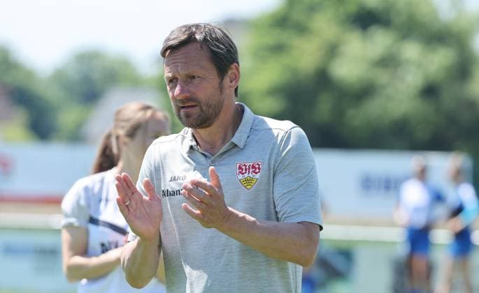 Stuttgart , Soccer Regionalliga Süd , SC Sand 2 vs VfB Stuttgart Women , Coach Heiko Gerber VfB