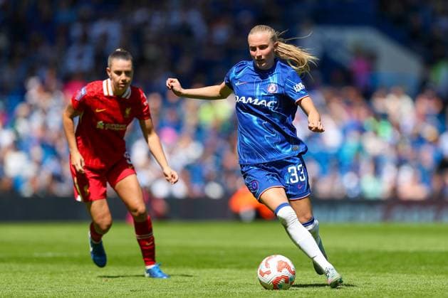 10th May 2025; Stamford Bridge, London, England; Womens Super League Football, Chelsea versus Liverpool; Aggie Beever-Jones of Chelsea  ActionPlus12785122 KatiexChan