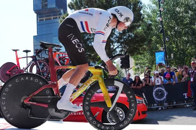 Tarling Michael Joshua of Ineos Grenadiers during the stage 2 of the Giro d™Italia from Tirana (Tirane) to Tirana (Tirane) Tudor ITT (Individual Time Trial) Albania - Saturday, May 10, 2025. - cycling.  Copyright: xGianxMattiaxD Alberto LaPressex