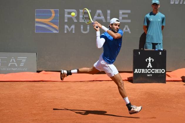 Foto IPP Roberto Ramaccia Roma 10 5 2025 Tennis Internazionali Bnl d’Italia 2025 Nella foto Matteo Berrettini (ITA) in azione durante la partita Italy Photo Press - World Copyright Roma italy Italia ITALY  Copyright: xR4924_italyphotopressx