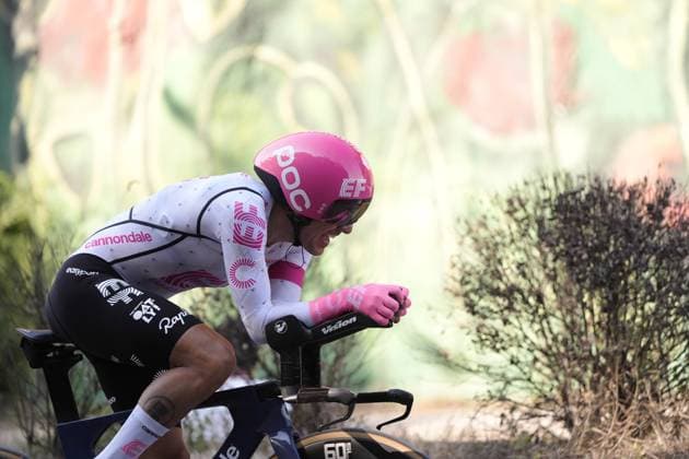 Carapaz Richard of Ef Education - Easypost during the stage 2 of the Giro d™Italia from Tirana (Tirane) to Tirana (Tirane) Tudor ITT (Individual Time Trial) Albania - Saturday, May 10, 2025. - cycling.  Copyright: xFabioxFerrari LaPressex