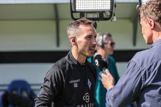 Dominik Glawogger SV Waldhof Mannheim, coach at SV Waldhof Mannheim SG Dynamo Dresden on 10 05 25 at Carl Benz Stadium, Mannheim xamx Photo Alfio Marino Copyright: