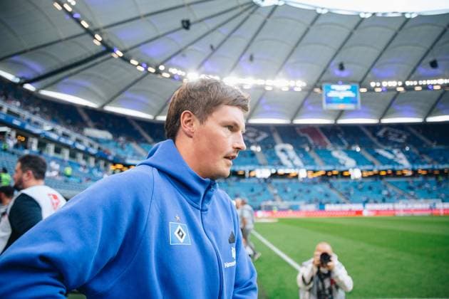 Soccer I Men I Season 2024 2025 I 2 Bundesliga I 33 Matchday I Hamburger SV SSV Ulm I 10 05 2025 Merlin Polzin Coach, Hamburger SV in focus Hamburg Volksparkstadion Hamburg Germany Copyright: xLobecax xHenningxRohlfsx