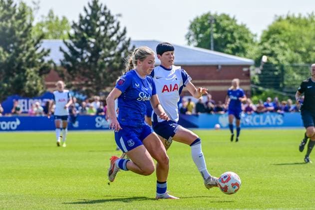 Everton play Tottenham Hotspur in the final game of the Barclays WSL season at Walton Hall Park Featuring: Issy Hobson, Ashleigh Neville Where: Liverpool, Merseyside, United Kingdom When: 10 May 2025 Credit: Graham Finney Cover Images EDITORIAL USE ONLY. NOT FOR USE BY NEWSPAPERS BASED IN THE UK. Copyright: xx coverimg54735023