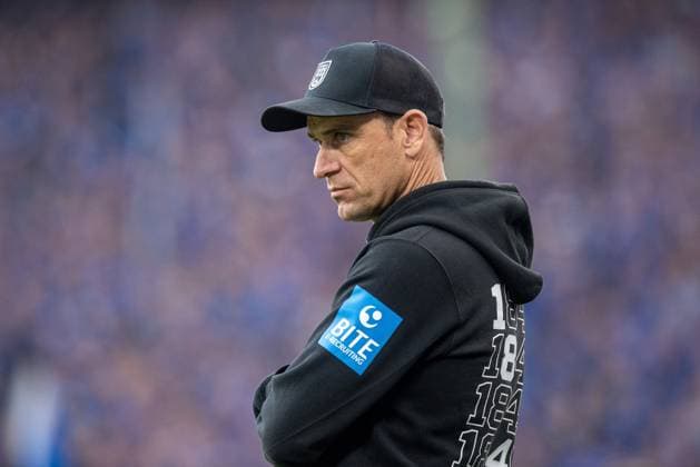 Soccer, Men, Season 2024 2025, 2 Bundesliga 33 Matchday , Hamburger SV SSV Ulm, Coach Robert Lechleiter SSV Ulm , 10 05 2025, Copyright: xSebastianxRäppold MatthiasxKochx