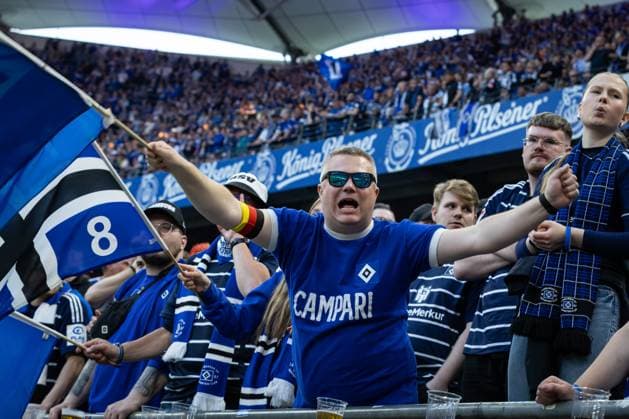 2 Soccer Bundesliga Hamburger SV vs SSV Ulm 1846 10 05 25 Fans Hamburger SV 2 Soccer Bundesliga Hamburger SV vs SSV Ulm 1846, Volksparkstadion on 10 05 25 Copyright: xBEAUTIFULxSPORTS MarioxM.xKobergx