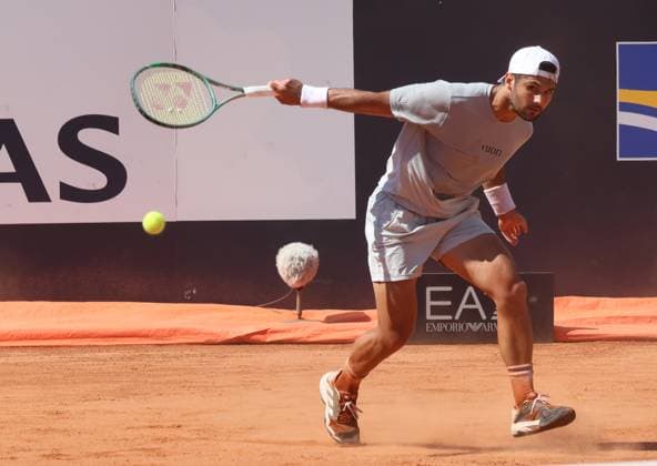 Rome, Italy: Tennis Internazionali d Italia BNL, Marcos Giron (USA), Rome, May 10, 2025. Photo Rome, Tennis International Of Italy BNL  - ZUMAp169 20250510_zea_p169_595 Copyright: xFelicexCalabrox