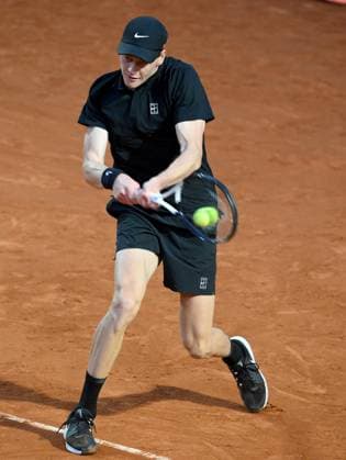 May 10, 2025, Rome: Jannik Sinner of Italy in action during his men s singles second round match against Mariano Navone of Argentina (not pictured) at the Italian Open tennis tournament in Rome, Italy, 10 May 2025. ANSA ETTORE FERRARI Italian Open Tennis Tournament  - ZUMAa110 20250510_zaf_a110_082 Copyright: xEttorexFerrarix