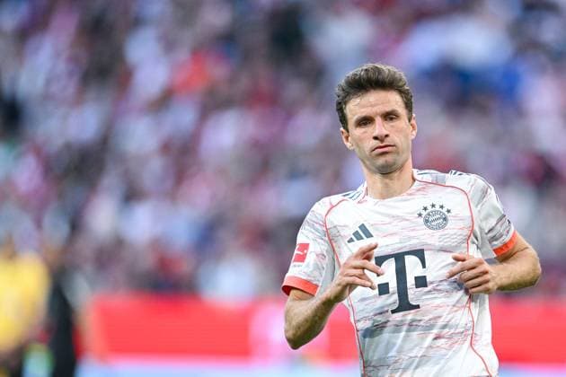10 05 2025, Football, Bundesliga, 33 Matchday Season 2024 2025, FC Bayern Munich Borussia Mönchengladbach, Thomas Müller FC Bayern Munich xRHR PHOTO TKx Copyright: RHR-FOTOx RHR-FOTO TK