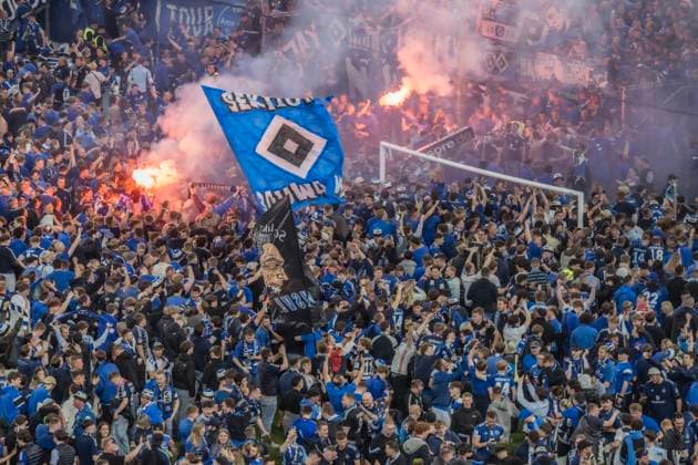 Hamburger SV vs SSV ULM 6 1 10 05 2025, Volksparkstadion, BundesLigaspiel, 2 Bundesliga, Hamburger SV vs SSV ULM 6 1 im Bild Es ist geschachfft HSV hat den Aufstieg geschafft Freude über all Â