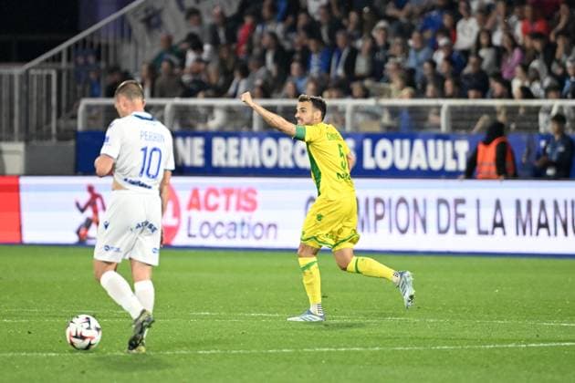 AJ Auxerre v FC Nantes - Ligue 1 MCDonald s 2024 2025 05 Pedro CHIRIVELLA (fcn) during the Ligue 1 MCDonald s match between Auxerre and Nantes on May 10, 2025 at Stade de L Abbe-Deschamps in Auxerre, France. Auxerre France  Copyright: xFEPx 776319160