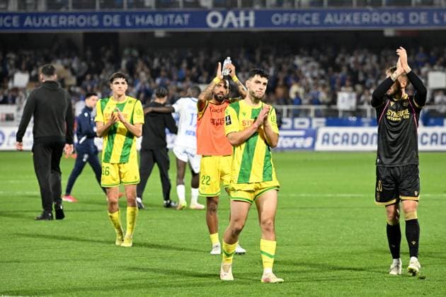 AJ Auxerre v FC Nantes - Ligue 1 MCDonald s 2024 2025 39 Matthis ABLINE (fcn) during the Ligue 1 MCDonald s match between Auxerre and Nantes on May 10, 2025 at Stade de L Abbe-Deschamps in Auxerre, France. Auxerre France  Copyright: xFEPx 776319160